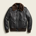 Schott 184SM A-2 Inspired Men's Leather Flight Jacket – Brown