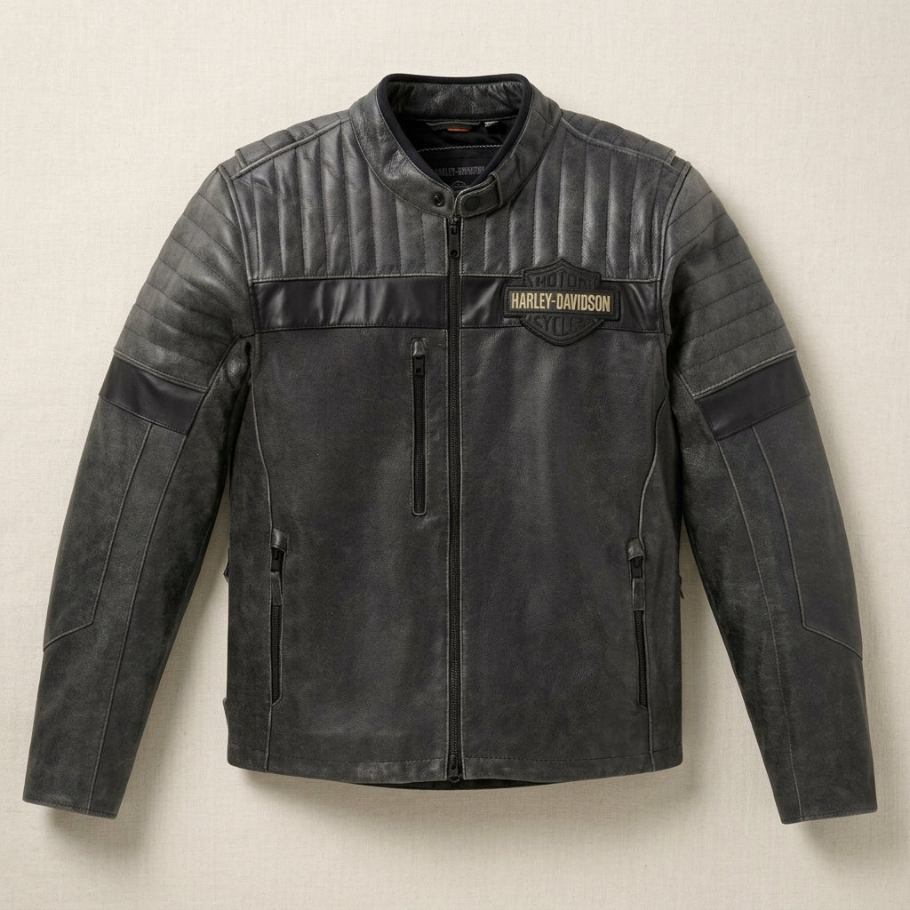 Harley-Davidson Passing Link III Inspired Leather Jacket | Caverno
