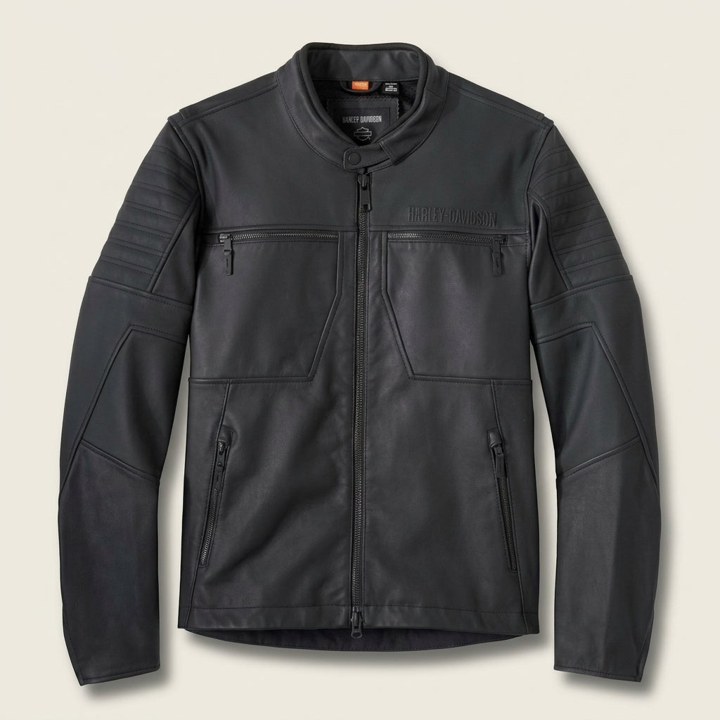 Harley-Davidson Willie G Skull Inspired Leather Jacket | Caverno