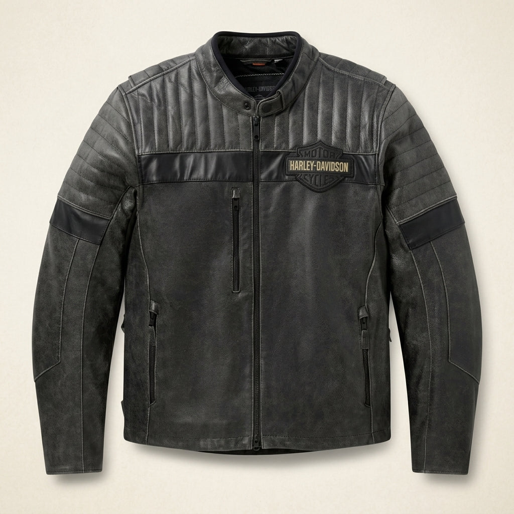 Harley-Davidson Passing Link III Inspired Leather Jacket | Caverno