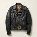 Schott 613 One Star Perfecto Inspired Men's Leather Biker Jacket – Brown