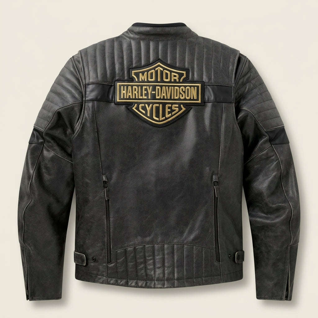 Harley-Davidson Passing Link III Inspired Leather Jacket | Caverno