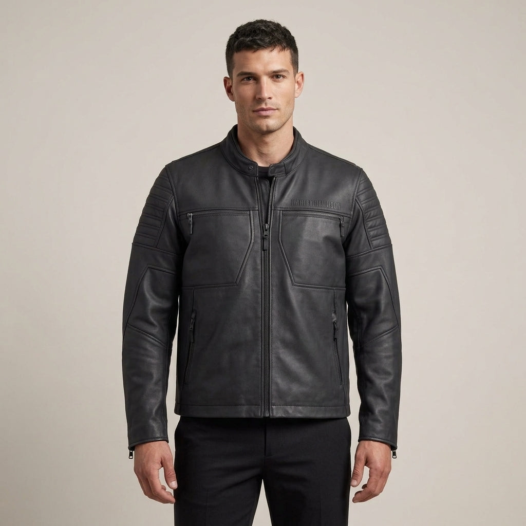 Harley-Davidson Willie G Skull Inspired Leather Jacket | Caverno