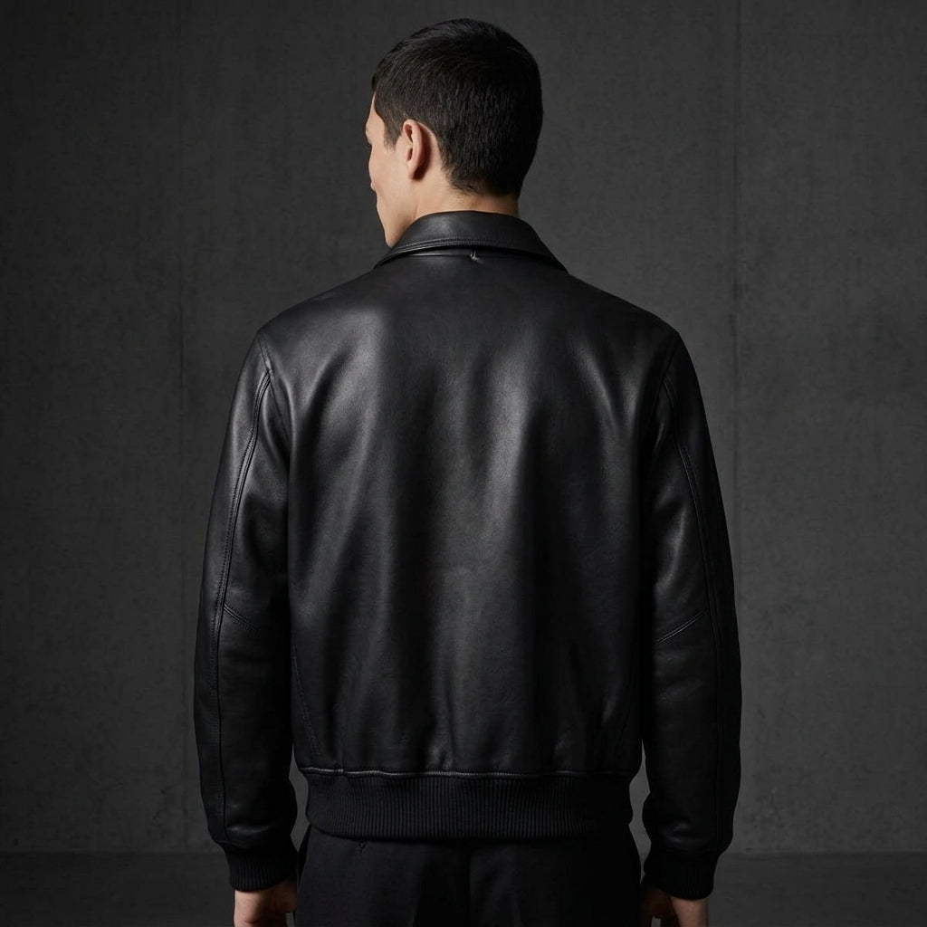 Avirex A-2 Inspired Men's Vintage Leather Flight Jacket – Brown