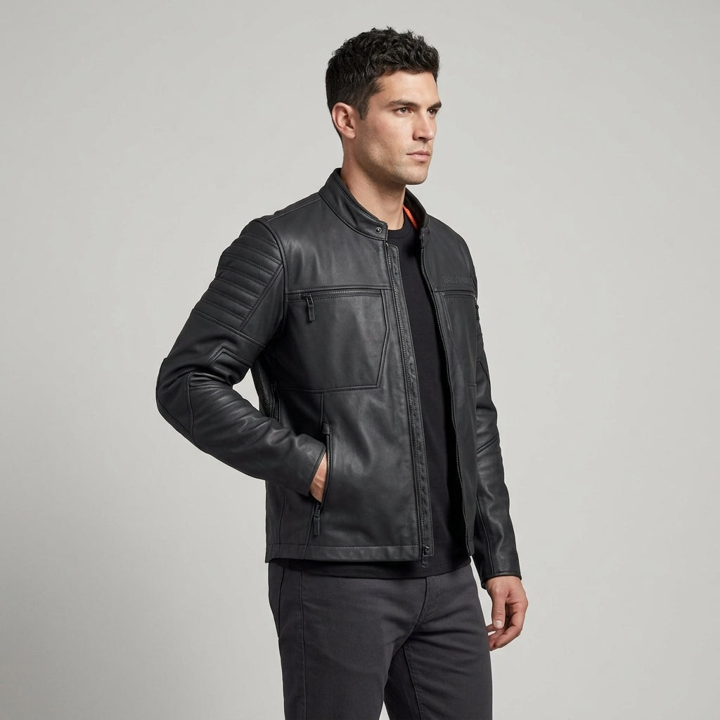 Harley-Davidson Willie G Skull Inspired Leather Jacket | Caverno